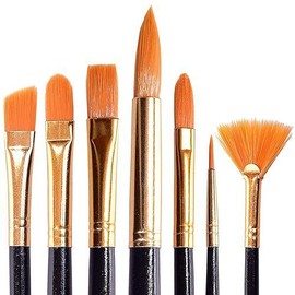 ArtVaola Professional Paint Brush Set for Acrylic, Watercolor, and Face Painting - Small