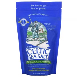 Selina Celtic Sea Salt Fine Ground Sel Fin 1 lb Bag Vital Mineral Blend