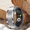 Smart Health Ring Sleep Monitor IP68 Waterproof Metal Activity Tracker