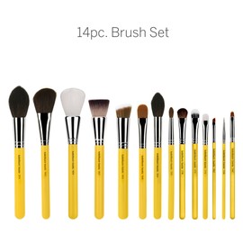 Bdellium Tools Professional Makeup Brush Studio Series - The Collection 14pc. Brush Set with Roll-Up Pouch