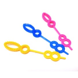 HONBAY 50pcs Colorful Multihole Bubble Wands