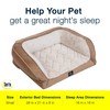 Serta Orthopedic Quilted Couch Dog Bed for Pets – Desert