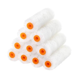 Bates- Paint Roller Covers, 10 pcs, 4" x 1/2", Wool Blend, White Covers for Paint Roller 4 Inch Paint Roller Covers, Covers for Paint Rollers 4 Inch, 4 Inch Rollers for Painting Small Paint Rollers