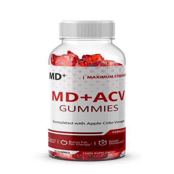 MD+ Gummies with Apple Cider Vinegar - All Natural - 1 Month Supply - Dido Extreme Supplements