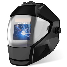 TRQWH Panoramic Welding Helmet Auto Darkening True Color 4 Arc Sensor Large View