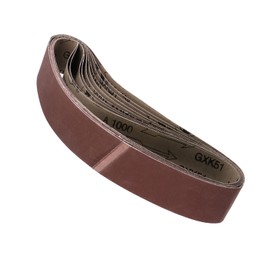 QUARKZMAN 50 mm x 686 mm Sanding Belt x 10 Pieces Aluminium Oxide for Polishing and Grinding [1000 Grit]