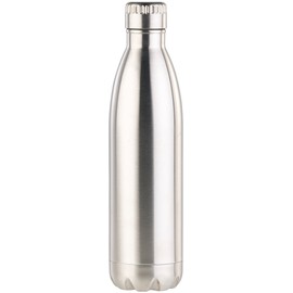Rosenstein & Söhne Stainless Steel Drinking Bottle: Double-Walled Vacuum Insulated Stainless Steel Flask, 750 ml, BPA Free (Double Wall Water Bottle, Double Wall Stainless Steel Bottle, Bottle Holder)