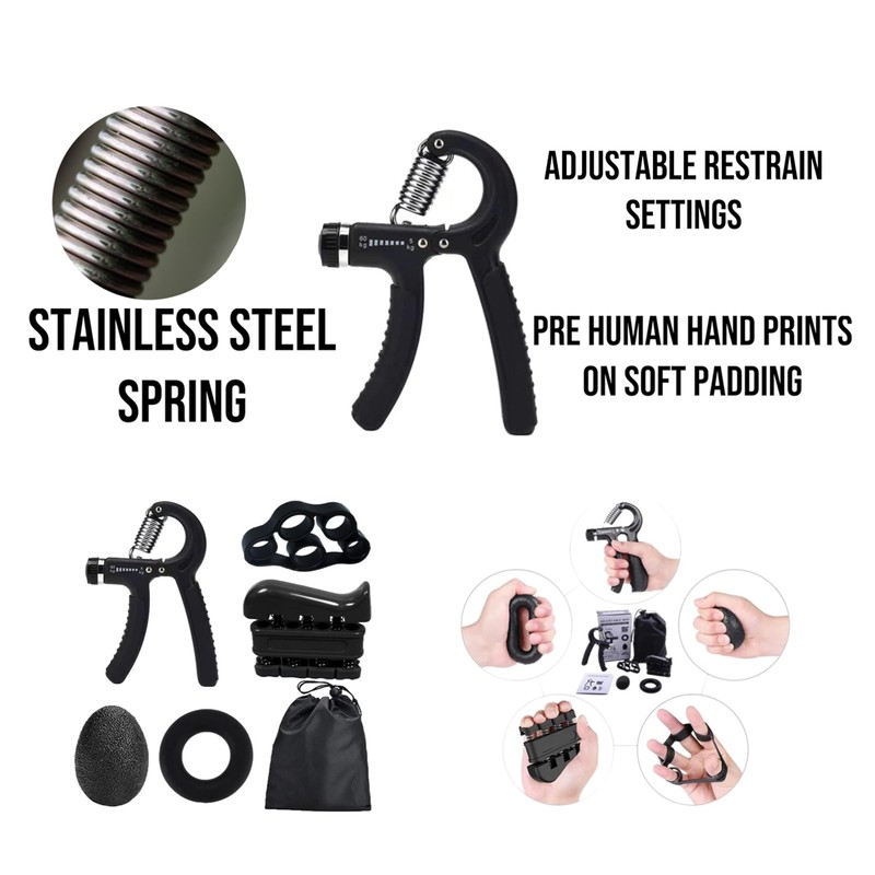eBoutik - Hand Grip Strengthener Kit Gym Set - 5