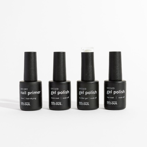 Gelous Essentials Polish Pack, Regular Base / Pink Builder /