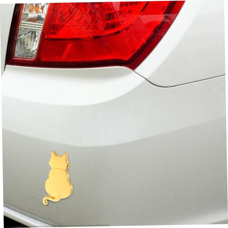 Ciieeo Metal Cat Car Decal Bumper Sticker for Cars Motorcycles