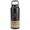 Aquapelli Vacuum Insulated Water Bottle, 34 ounces, Midnight Black