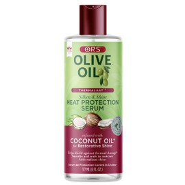 ORS Olive Oil Heat Protection Hair Serum infused with Coconut Oil for Restorative Shine 6 Ounces