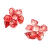 DollaTek Transparent Polyhedral Dice Set Table Games Dice 2 Sets
