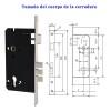 Banna Cerradura Alta Seguridad DO-3SS para Puertas Izquierda/Derecha Plateada