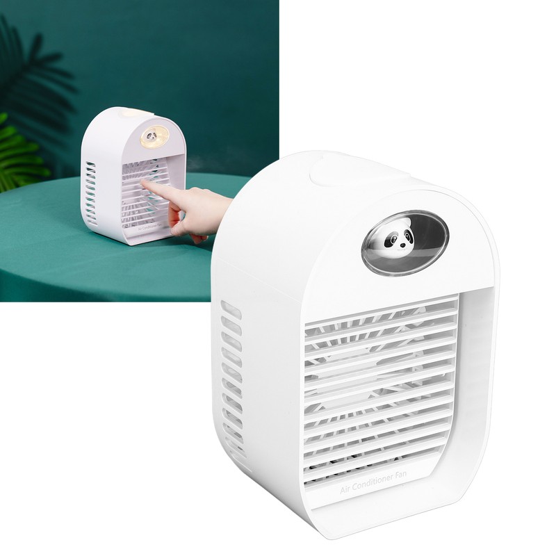 100mL LED Air Cooler Portable Desktop Cooling Fan USB Powered