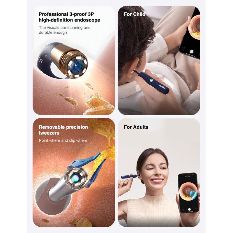 BEBIRD Earsight Plus Ear Wax Removal Tool Camera with HD