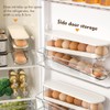 Rolling Egg Dispenser For Refrigerator, Egg Holder Space Saving Egg