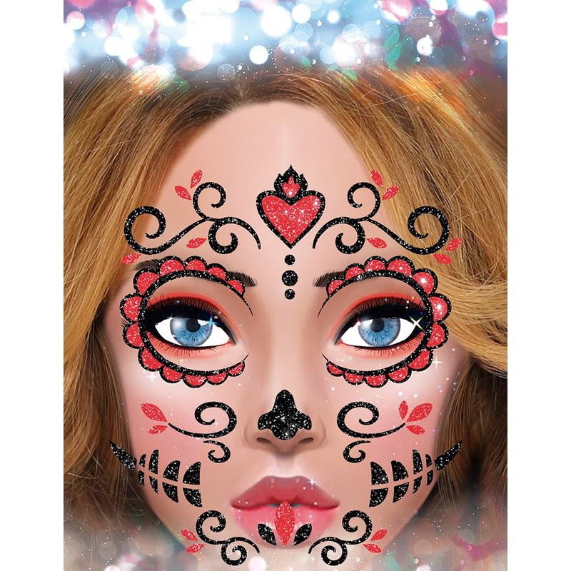 FIESTAS GUIRCA Catrina Glitter Glue Makeup Kit