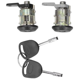 Front Door Lock Barrels LeftRight Locking Cylinder Keys Fit for Ford Courier/Fiesta/KA