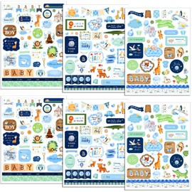 Eaasty 930 Pcs Fall Harvest Style Stickers for Scrapbooking Cozy Element Holiday Planner Stickers for Invitation Envelope Scrapbook Cards
