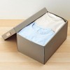 LIHIT LAB. Roomy Folding Box, Deep, A4, Gray A-794-27