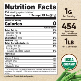 Nutricost Kale Powder 1LB (3 Bottles) - All Natural, Non-GMO, Gluten Free, Pure, Premium Kale