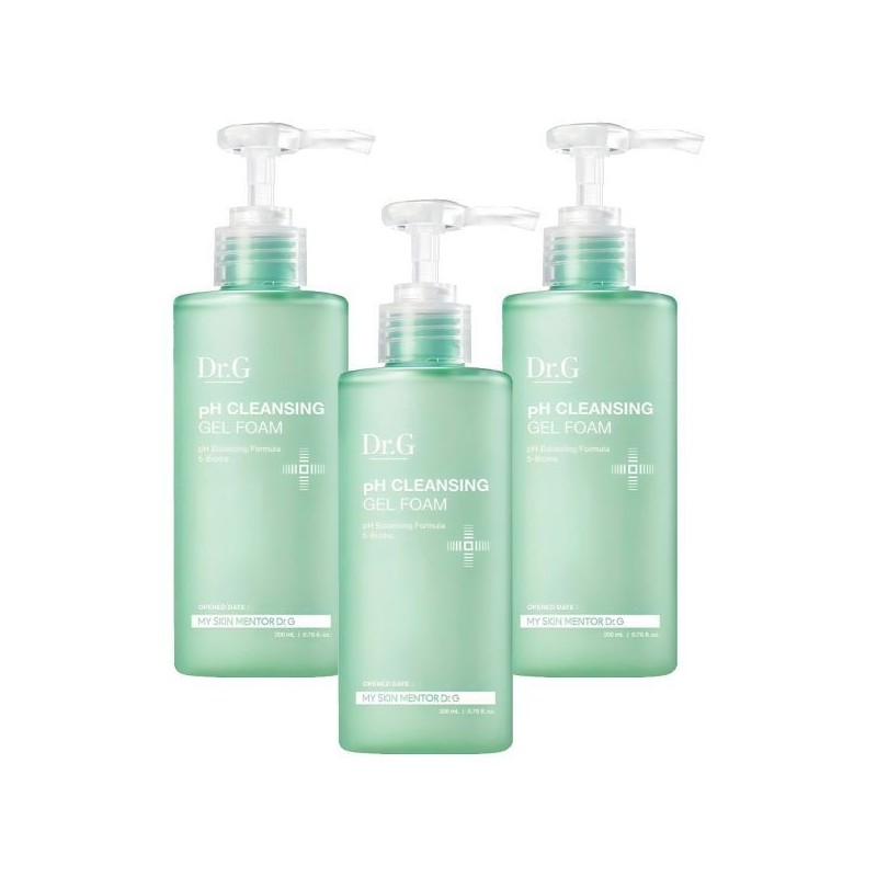 Dr.G Mildly Acidic Cleansing Gel Foam, 200ml, 3 pieces 200ml