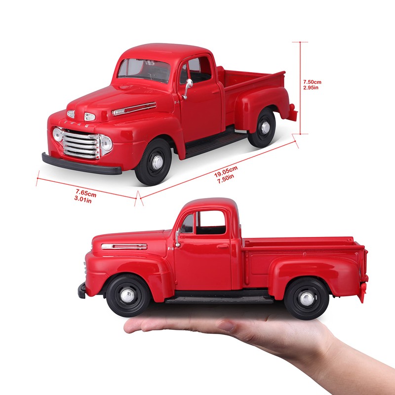 Maisto 1:24 Assembly Line 1948 Ford F-1 Pick-up, Rojo