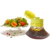 DobryDom 3 Packs Portable Salad Dressing Containers, Silicone Squeeze Bottle