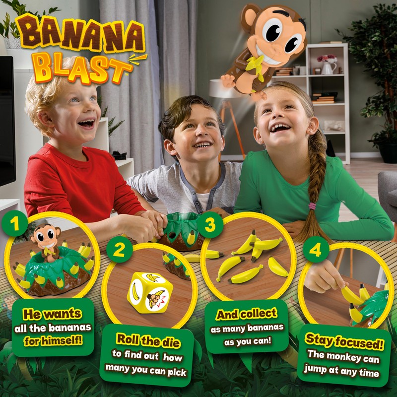 Banana Blast - Pull The Bananas Until The Monkey Jumps