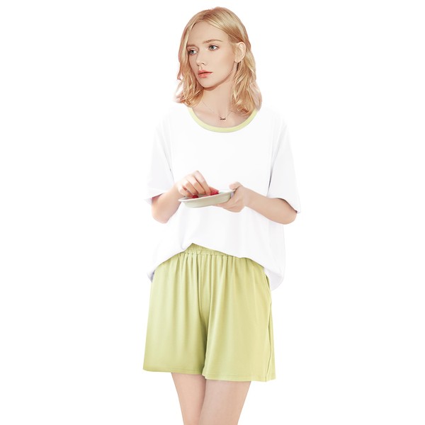 Women’s Pajama Set Short Sleeve Top and Shorts Set 2