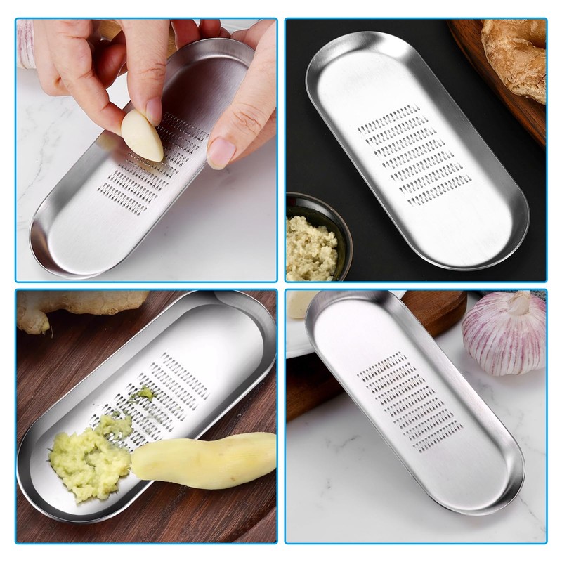Liroyal Grater, Ginger, Daikon, Apple, Onion, Condiment Grater, Stainless Steel,