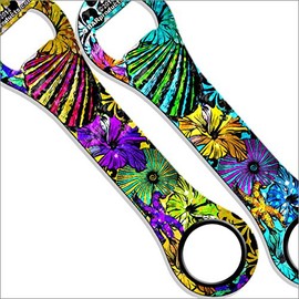 BarConic Dog Bone Bottle Opener - Colorful Sea Shells