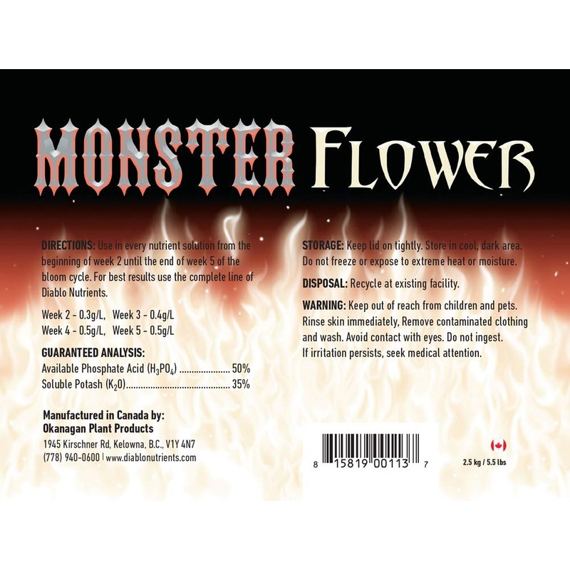Diablo Nutrients - Monster Flower - Flower Expansion Compound (1