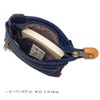 KAKKOII Ibara Denim Shoulder Bag, Small, Thin Gusset, 5.6 oz