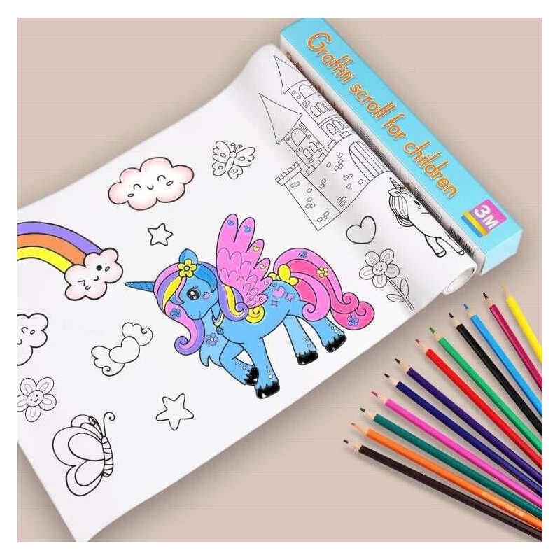 Painting Paper Rolls, Drawing Roll for Kids, 150 x 300