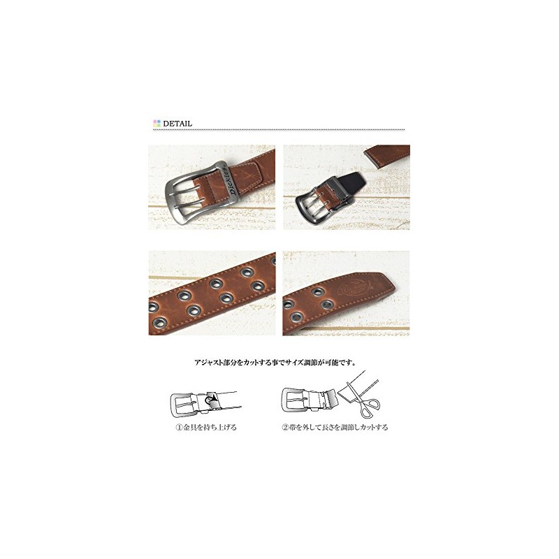 Dickies DS0126C Eyelet Double Pin PU Leather Belt