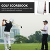 SEWACC Portable Golf Scorebook Leather Cover Stylish Scorecard Holder for