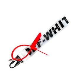 Fashion Letter Lanyard Keychain,Wristlet Keychain,Key Chain can Hang Key,Wallet,Jeans Decoration,Office Badge,Unisex Cool Wrist Lanyard (Rubber Black)