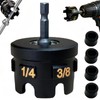 Alloy Threaded Rod Nut Runner with 4 Replacement Heads，Fast Nut
