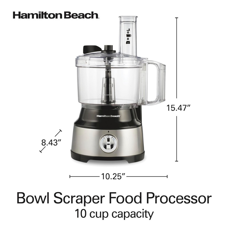 Hamilton Beach Food Processor & Vegetable Chopper for Slicing, Shredding,