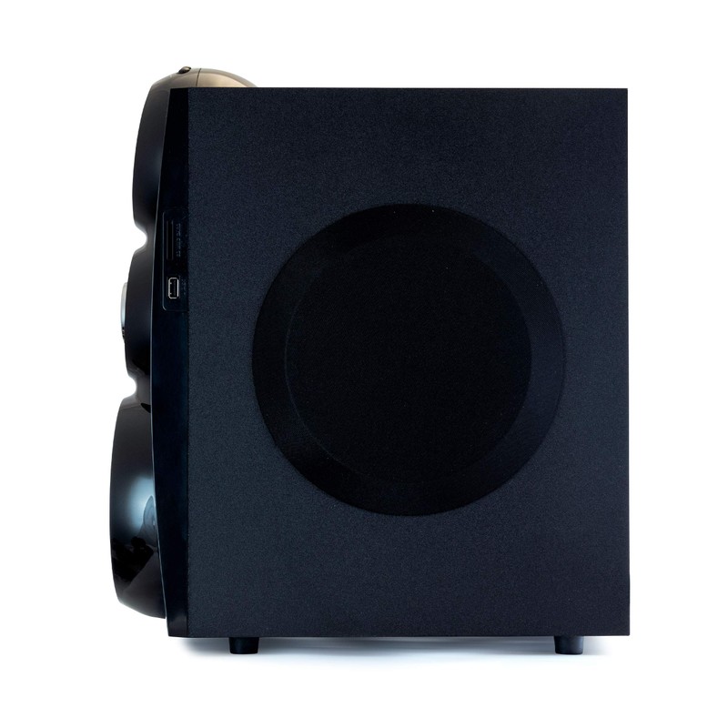 beFree Sound 5.1 Channel Bluetooth Surround Sound Speaker System- Red