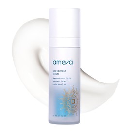 AMEVA Mevalonic Acid Multipotent Serum: Plant-Based, Vegan, Boosts Collagen, Hyaluronic Acid, For Sensitive Skin, Anti-Aging, Velvety Soft, Enhances Radiance (Multipotent Serum)