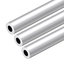 uxcell 6063 Aluminum Round Tube, 300mm Length 19mm OD 10mm Inner Dia Seamless Aluminum Straight Tubing 3 Pcs