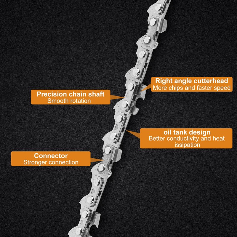 MIYUANGKJ Pack of 5 Saw Chains, 6 Inch Chains for