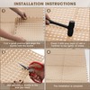 Drydiet 24 Pack Drainage Tiles Modular Interlocking Floor Tiles with
