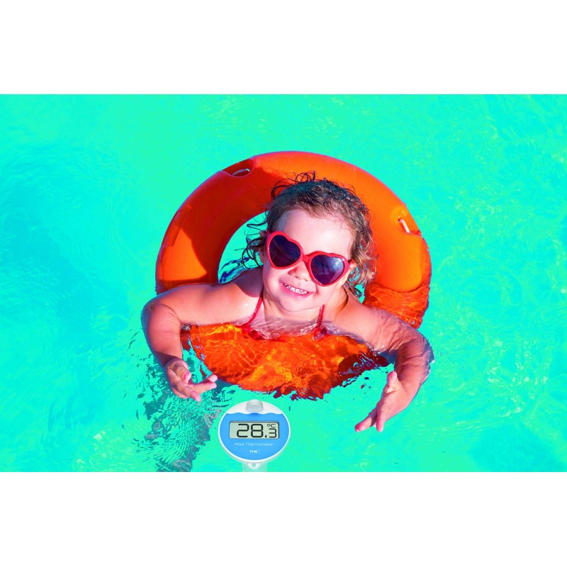TFA Dostmann 30.3066 Marbella Wireless Swimming Pool Thermometer, Black