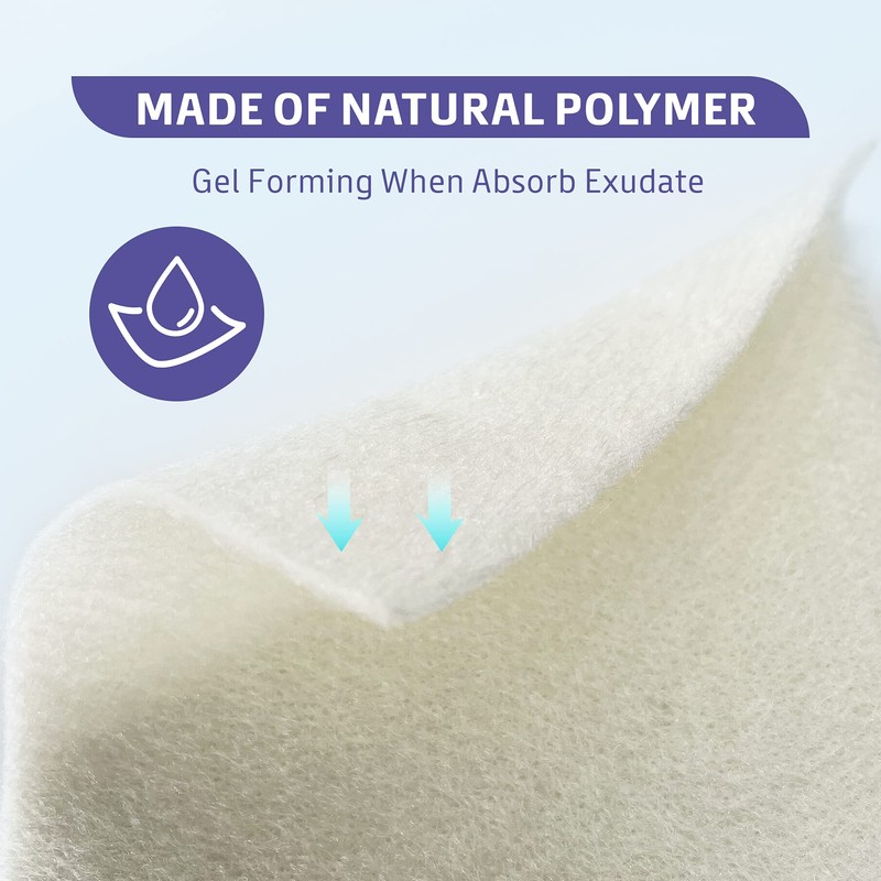 Conkote Calcium Alginate Wound Dressing Pads, 4” x 4” Pad