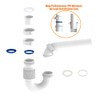 Flexible P Trap for Bathroom Sink, Flex Drain Pipe for