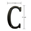 BetLight 5.1 Inch High Cast Iron House Letter, Solid Home